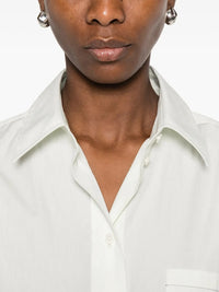 Victoria Beckham Women Vb Embroidery Cropped Shirt