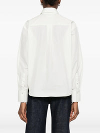 Victoria Beckham Women Vb Embroidery Cropped Shirt