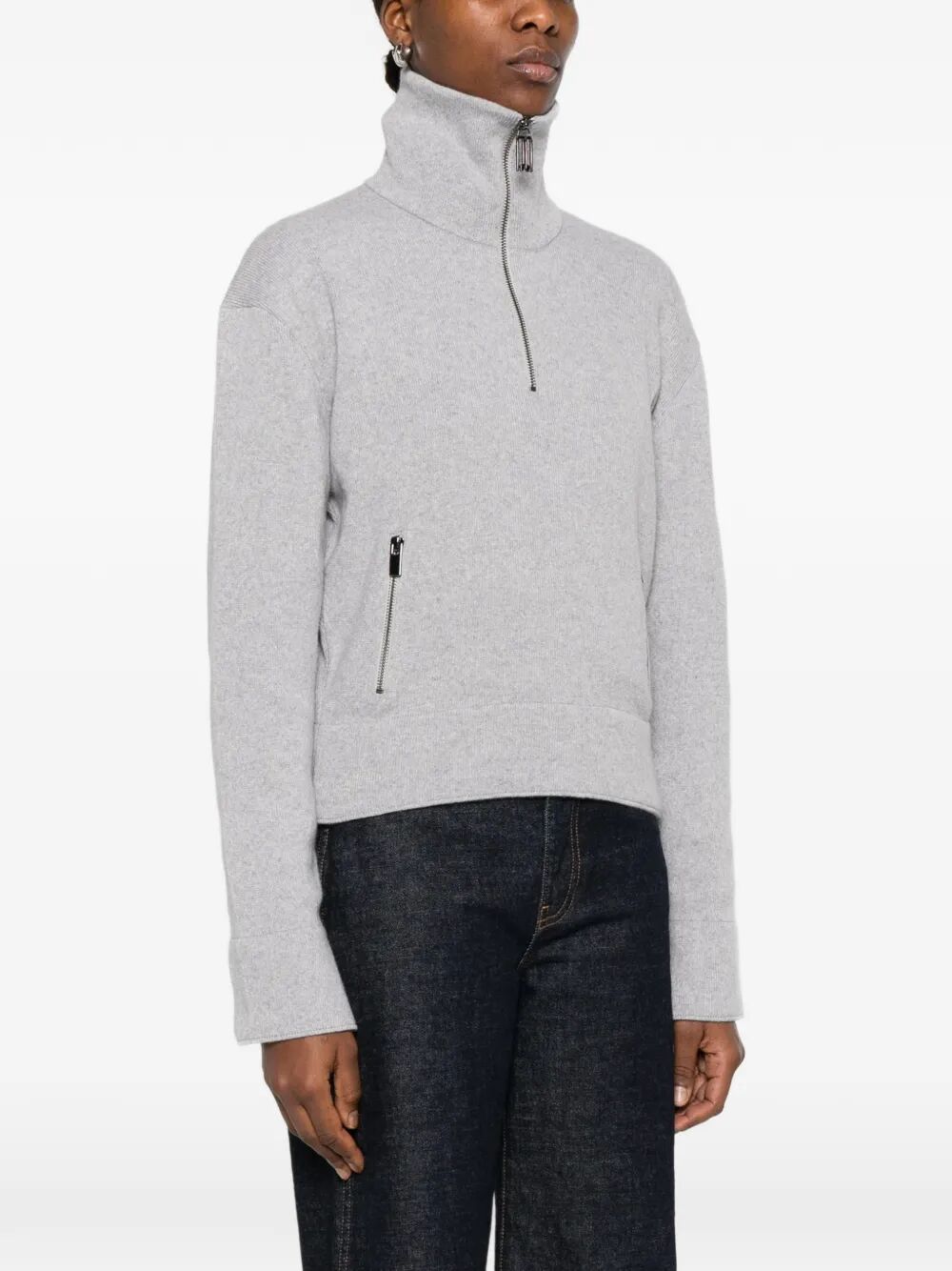 VICTORIA BECKHAM Victoria Beckham Women Half-Zip Milano Wool Blend Jumper