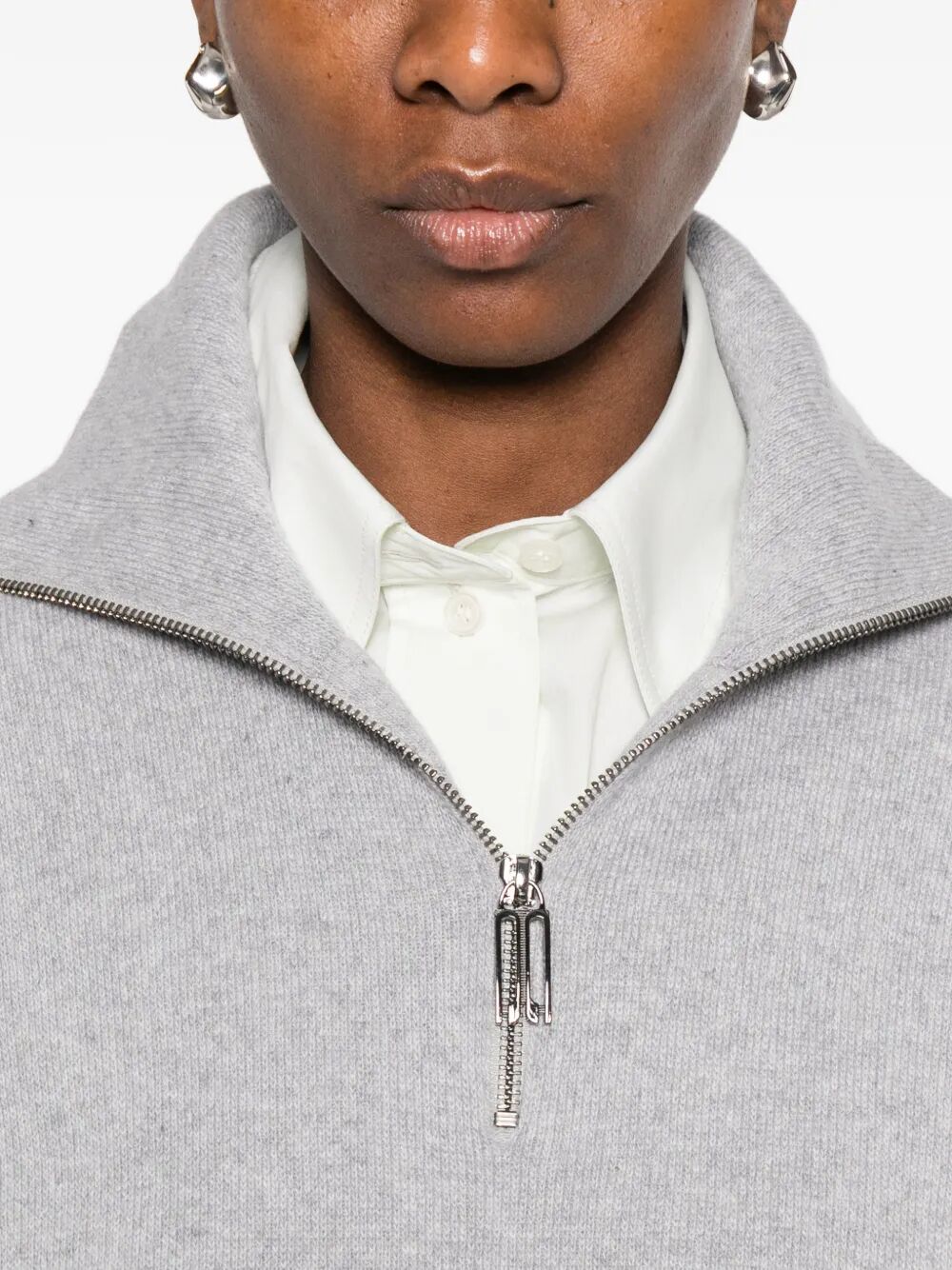 VICTORIA BECKHAM Victoria Beckham Women Half-Zip Milano Wool Blend Jumper