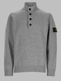 Stone Island Men Maglia Con Bottoni E Patch Logo