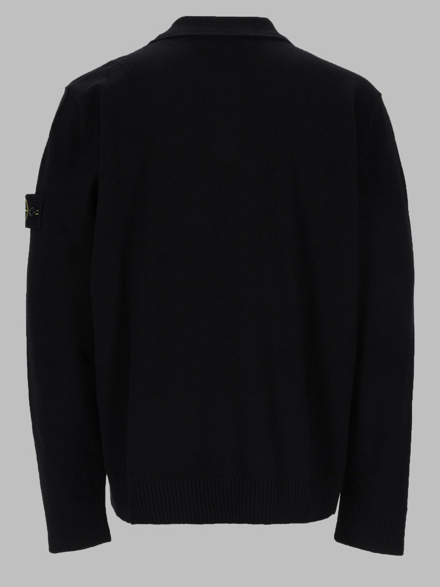 Stone Island Men Polo In Maglia Con Patch Logo