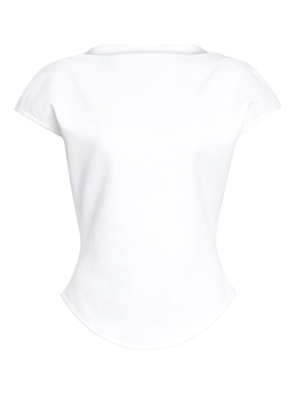 ALAÏA Cap Cotton Fitted T-Shirt Women