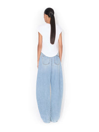 ALAÏA Cap Cotton Fitted T-Shirt Women