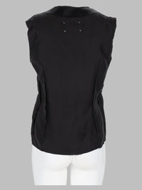 Maison Margiela Women Top In Seta Con Scollo A V