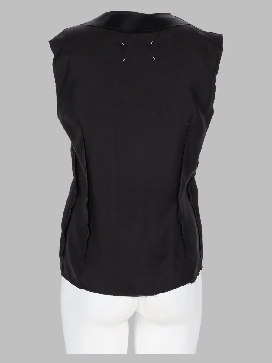 Maison Margiela Women Top In Seta Con Scollo A V