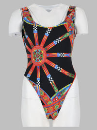 Dolce & Gabbana Women Costume Intero Olimpionico Stampa Carretto