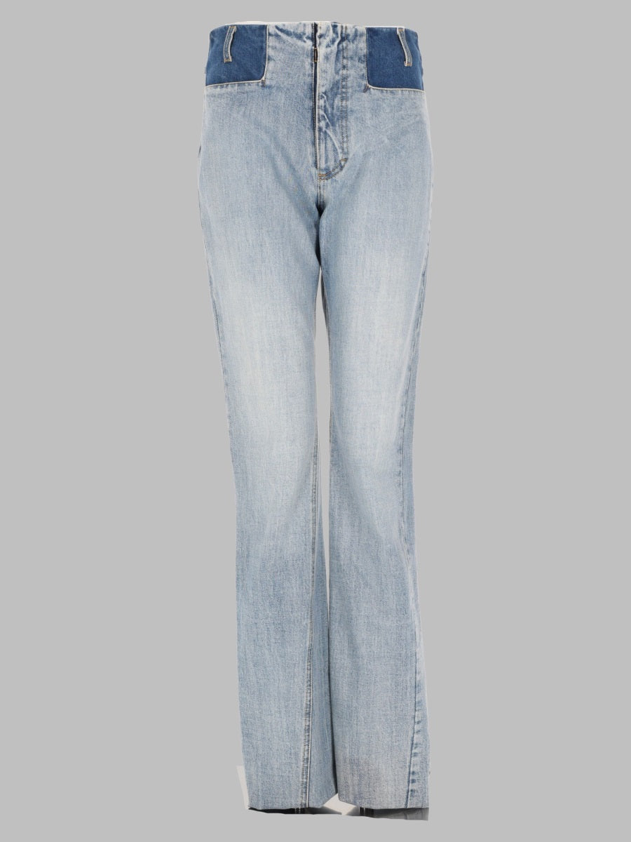 Maison Margiela Women Jeans Con Dettagli A Contrasto