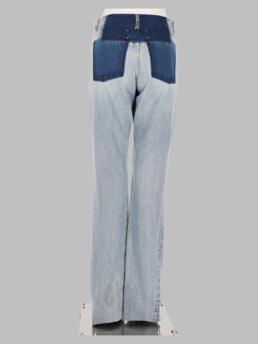 Maison Margiela Women Jeans Con Dettagli A Contrasto