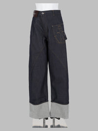 Jw Anderson Women Jeans "Twisted Turn-Up Workwear"