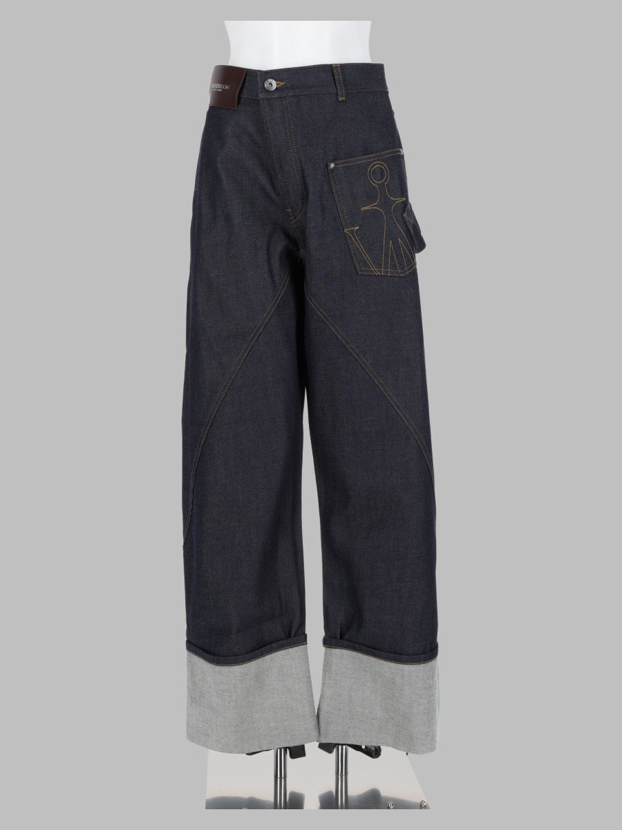 Jw Anderson Women Jeans "Twisted Turn-Up Workwear"