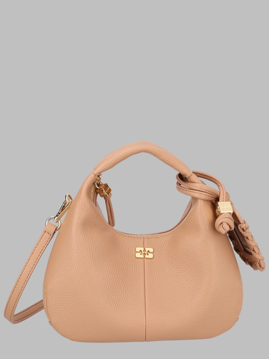 Ganni Women Borsa Hobo Mini Con Logo