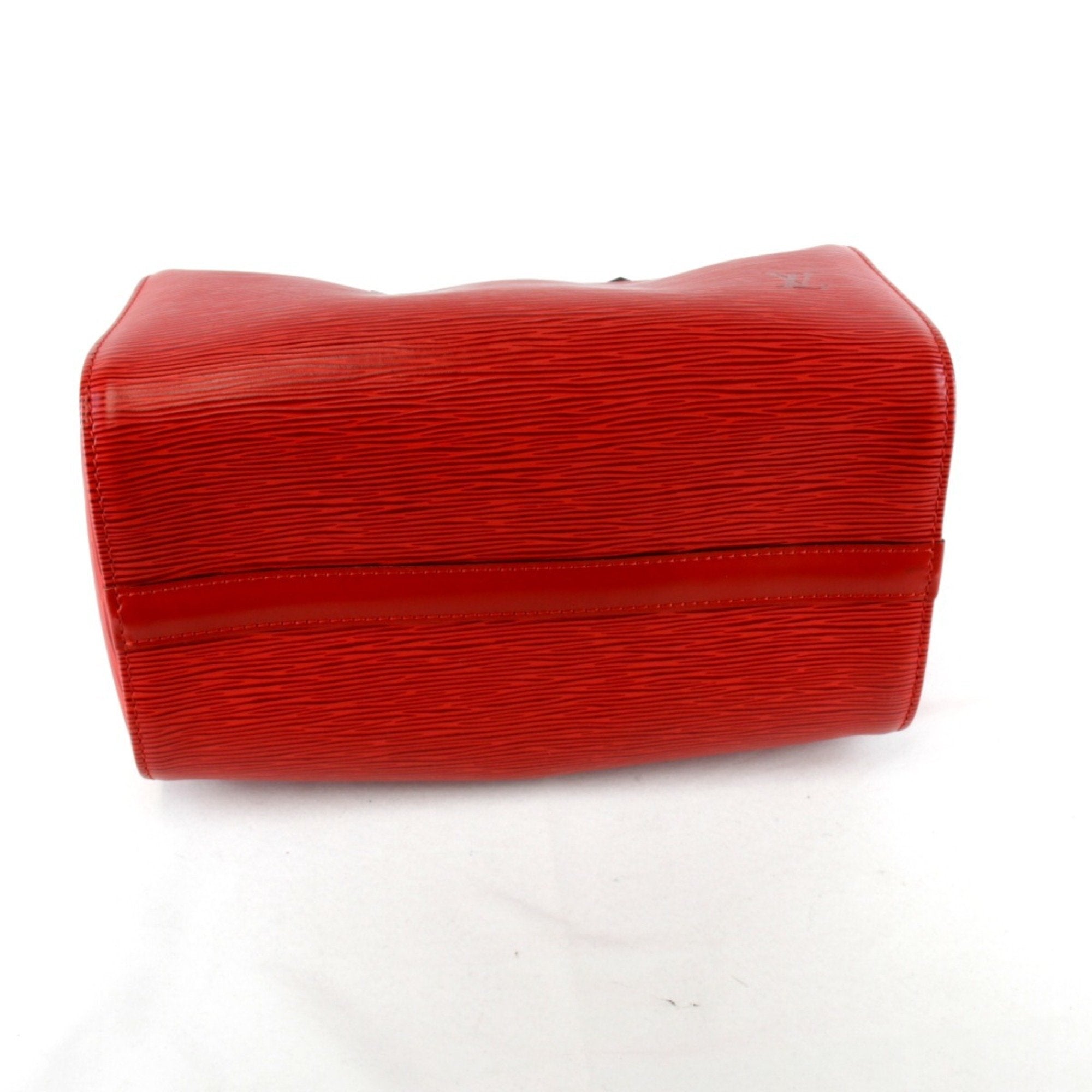 Louis Vuitton Red Leather Handbag (Pre-Owned)