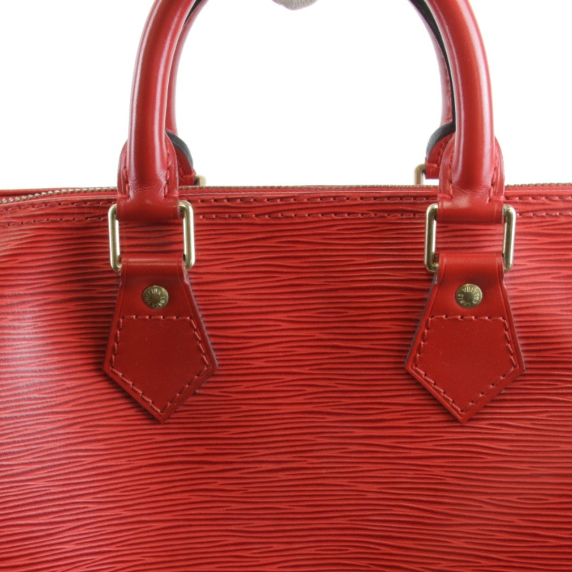 Louis Vuitton Red Leather Handbag (Pre-Owned)