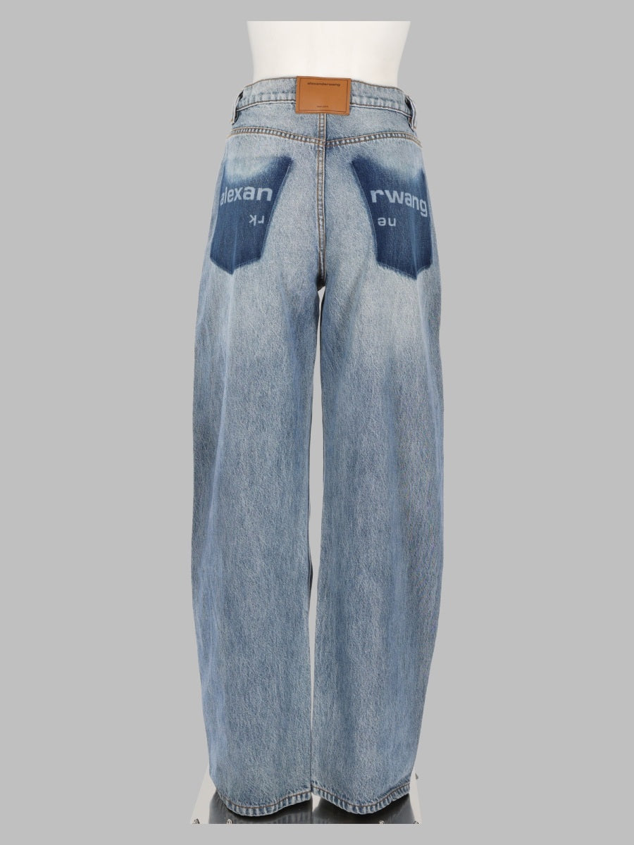 Alexander Wang Women Jeans "Float" Con Tasca A Scomparsa