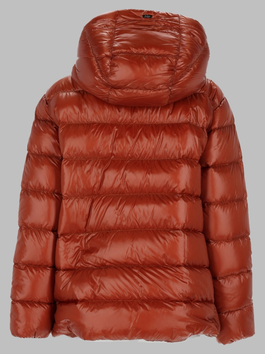 Herno Women Giacca In Nylon Ultralight E Melange Effetto Visone