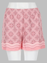 Casablanca Women Shorts In Seta Con Stampa Monogram