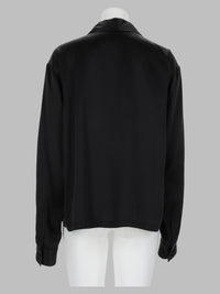 Tom Ford Women Polo In Raso Di Seta Stretch Con Logo
