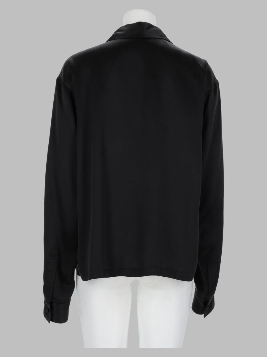 Tom Ford Women Polo In Raso Di Seta Stretch Con Logo