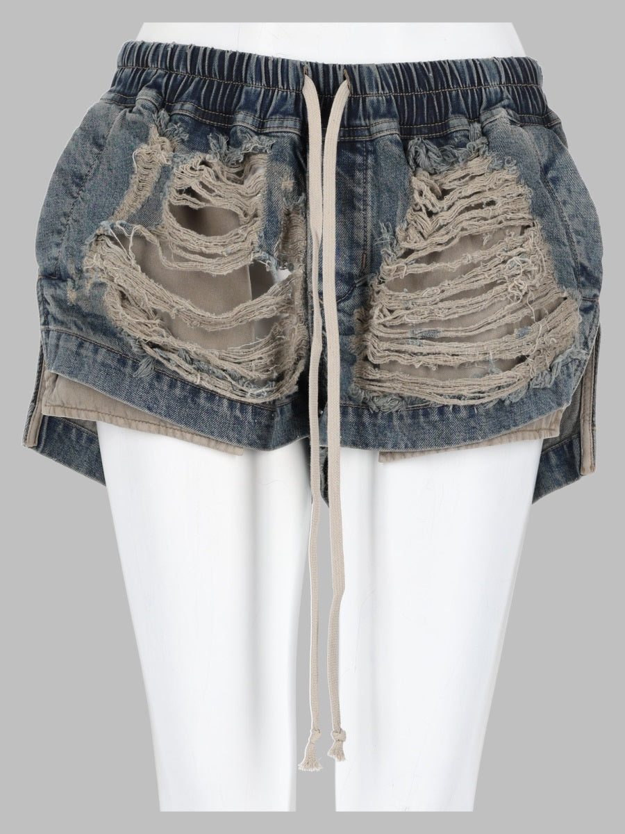 Rick Owens Drkshdw Women Shorts "Fog"