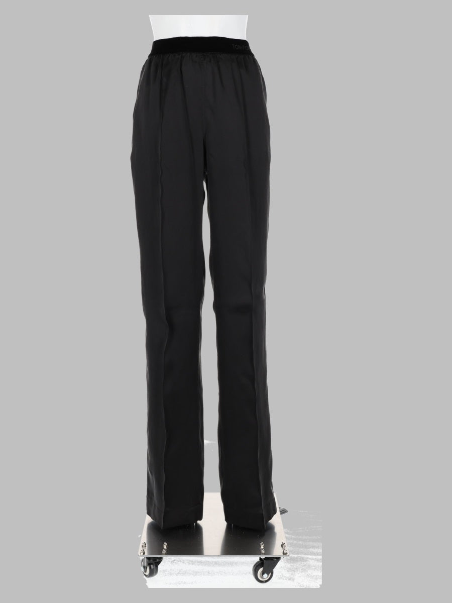 Tom Ford Women Pantalone Pj In Raso Di Seta Stretch