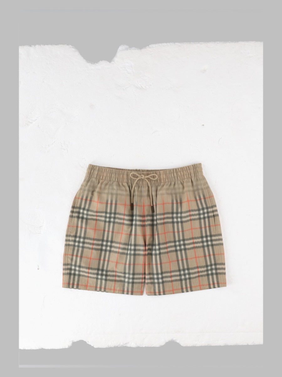Burberry Men Costume Con Stampa Check