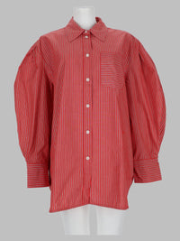 Ganni Women Camicia In Cotone A Righe