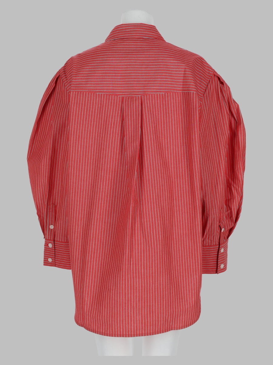 Ganni Women Camicia In Cotone A Righe