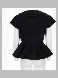 Ganni Women Blusa In Popeline Di Cotone