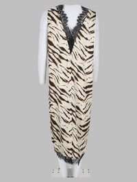 Ganni Women Abito Midi In Raso