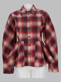 Ganni Women Camicia In Flanella Di Cotone