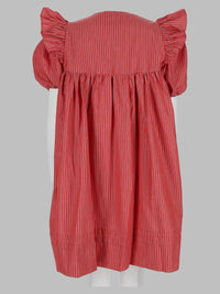 Ganni Women Mini Abito In Cotone A Righe