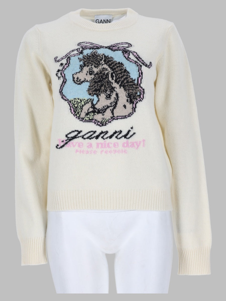 Ganni Women Maglia "Horse"
