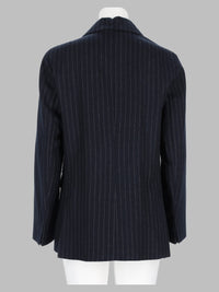 S Max Mara Women Giacca Doppiopetto In Lana Gessata