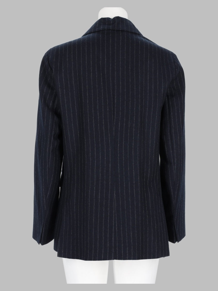 S Max Mara Women Giacca Doppiopetto In Lana Gessata