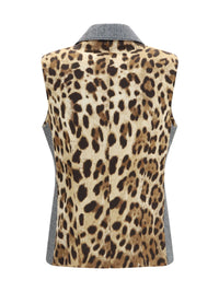 DOLCE & GABBANA Dolce & Gabbana Women Prince Of Wales Double Breasted Vest