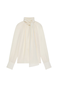 Givenchy Blouse With Knot Collar_Eggshell