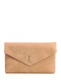 Saint Laurent Saint Laurent Women Cassandre Envelope Clutch In Nubuck Leather