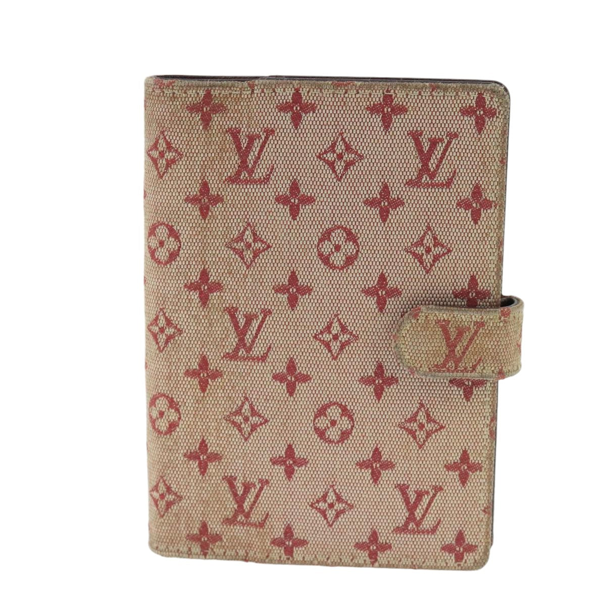 Louis Vuitton Agenda Pm Red Canvas Wallet  (Pre-Owned)