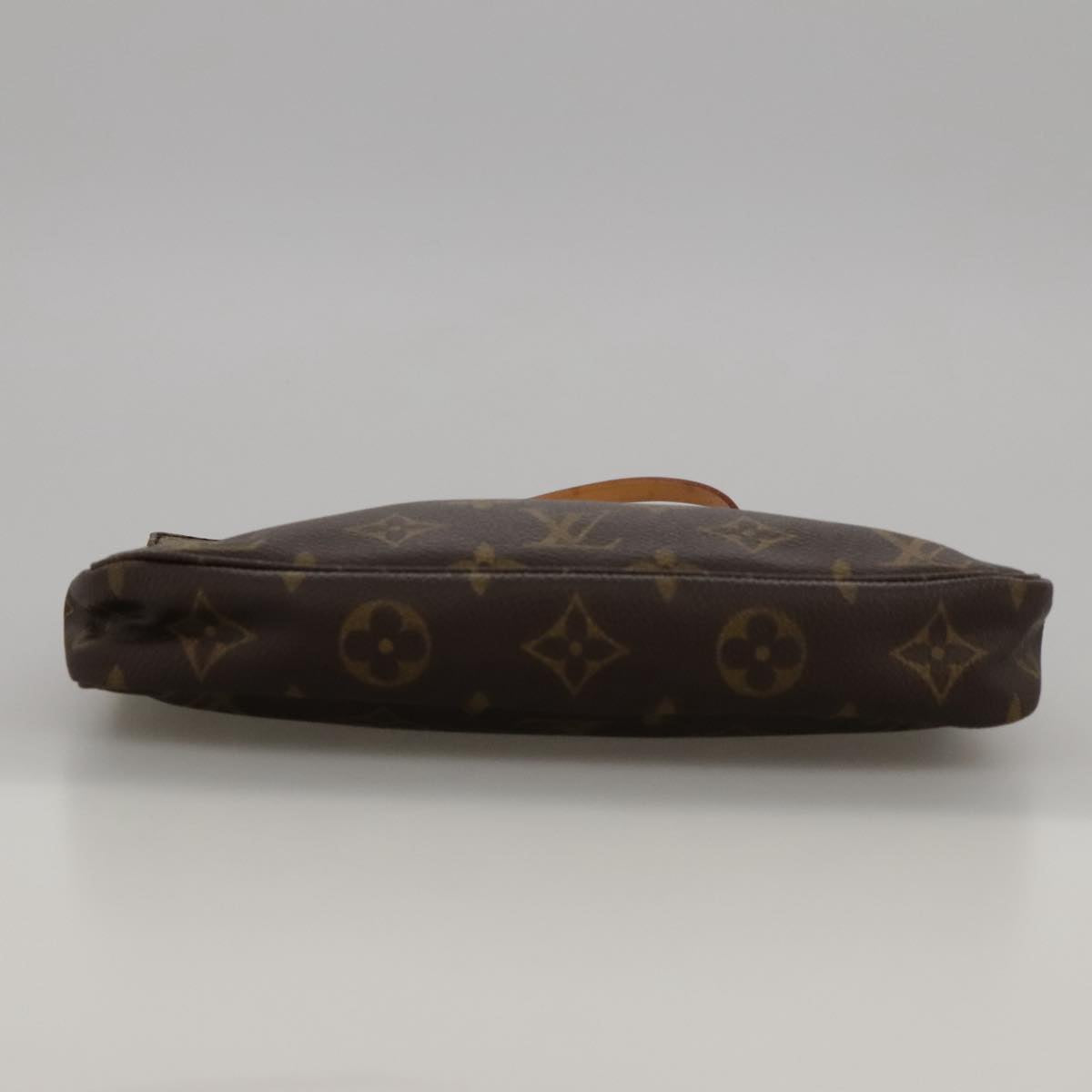 Louis Vuitton Pochette Accessoire Brown Canvas Clutch Bag (Pre-Owned)