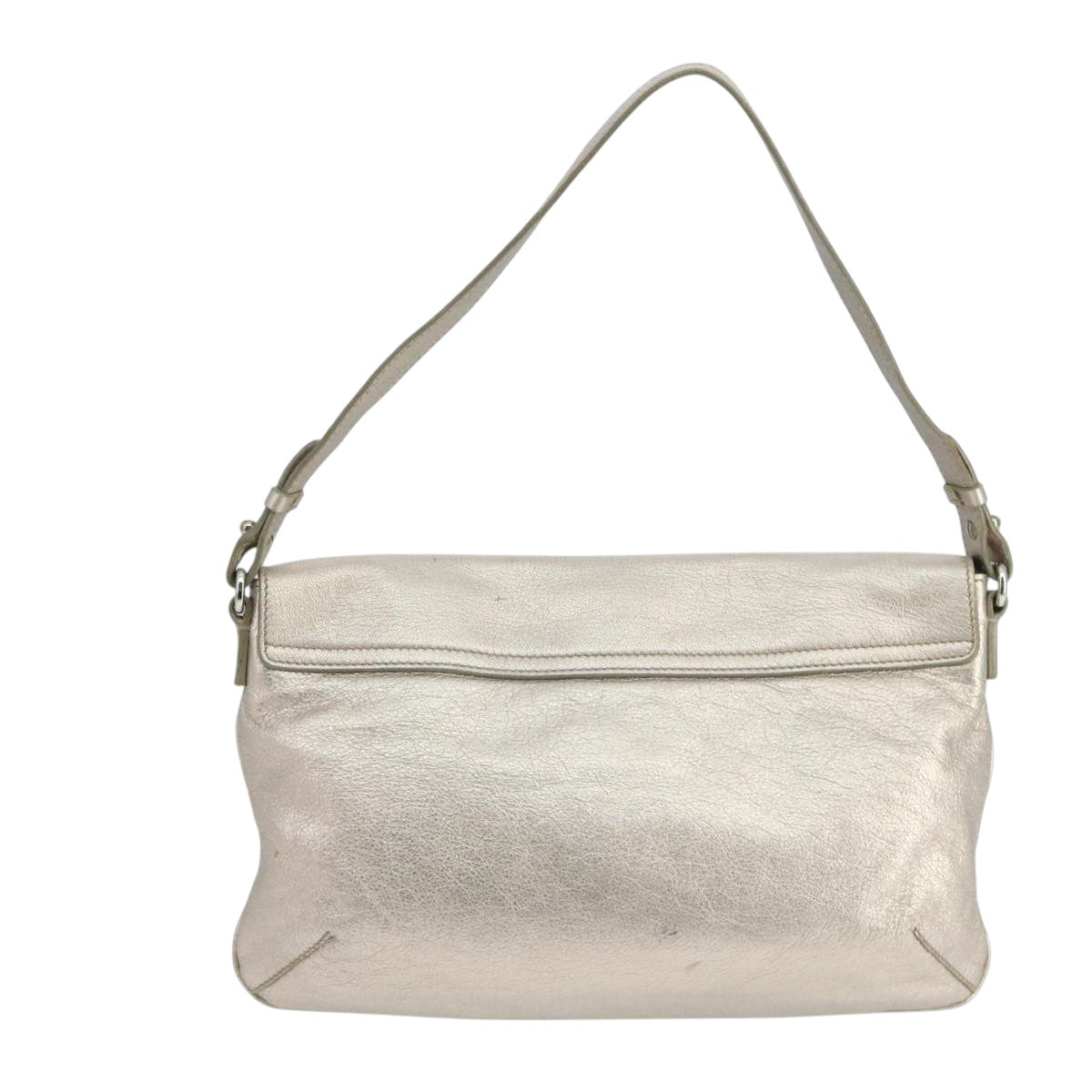 Salvatore Ferragamo Vara Gold Leather Shoulder Bag (Pre-Owned)