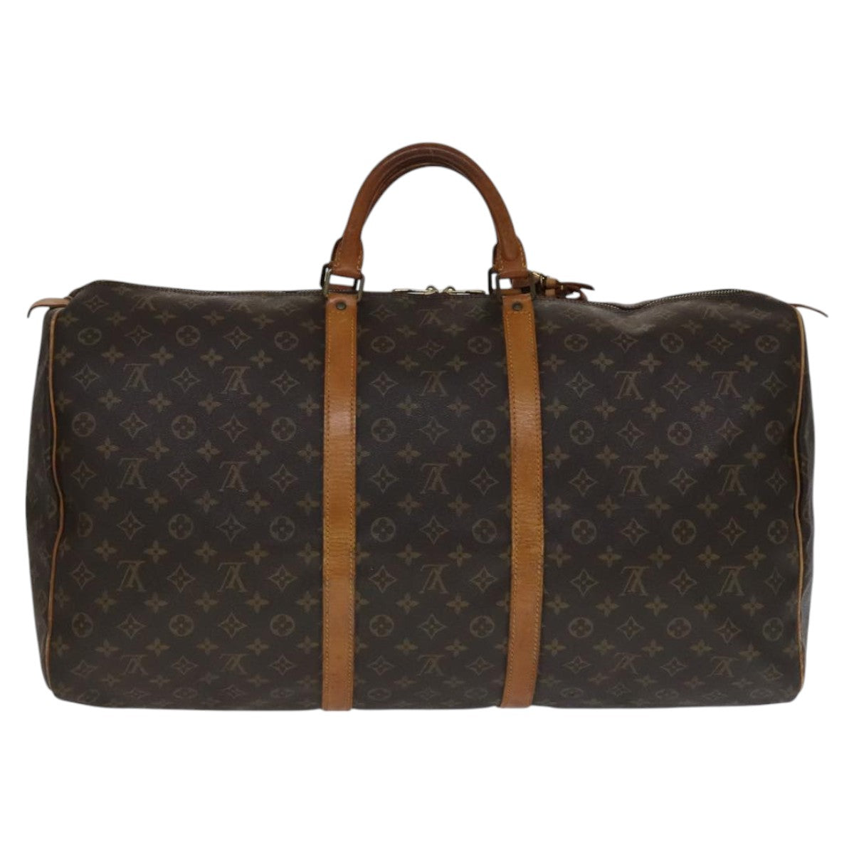 Louis Vuitton Keepall 60 Brown Canvas Travel Bag (Pre-Owned)