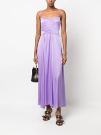 Forte_Forte Women Silk Satin Bustier Dress