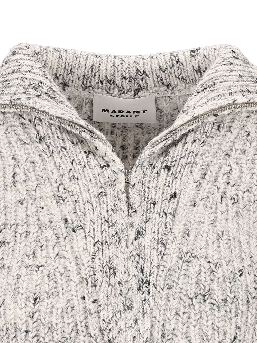 Marant Etoile Women Anita Alpaca-Blend Zip-Neck Sweater