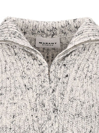 Marant Etoile Women Anita Alpaca-Blend Zip-Neck Sweater