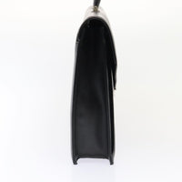 Burberry Black Leather Briefcase Bag (Pre-Owned)