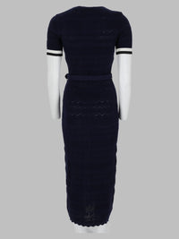 Self-Portrait Women Abito Midi In Maglia Traforata