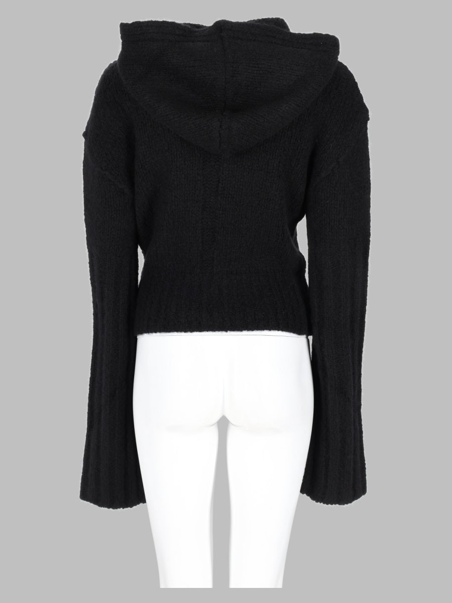 Rick Owens Women Maglia Cropped Con Cappuccio