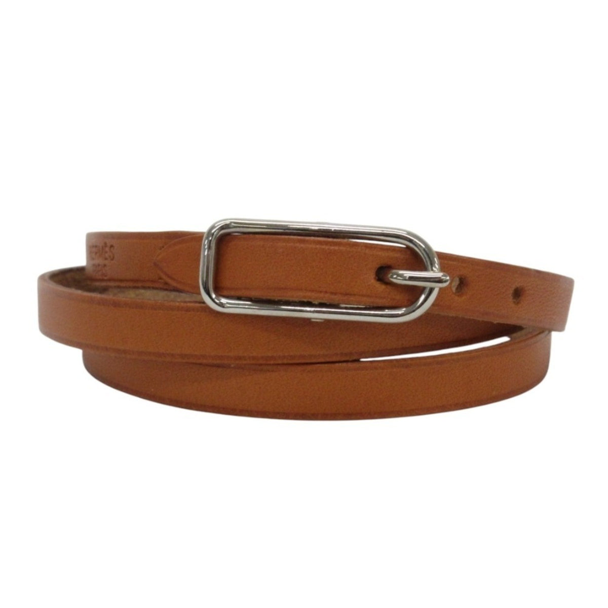 Hermès Hapi Camel Leather Bracelet (Authentic Pre-Loved)