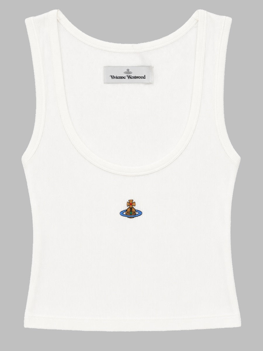 Vivienne Westwood Women Top Cropped A Coste Con Logo
